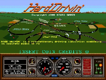 Hard Drivin' (cockpit, British, rev 5) screen shot title